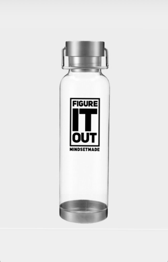 A Figure It Out water bottle